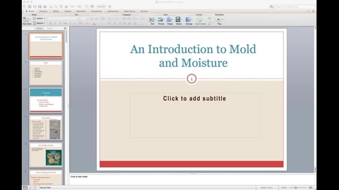 Thumbnail for entry Introduction to Mold