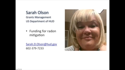 Thumbnail for entry HUD Funding for Radon Mitigation