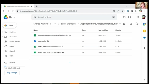 Thumbnail for Excel B: Multiple 5-min Files Cleaned Appended Summarized Charted