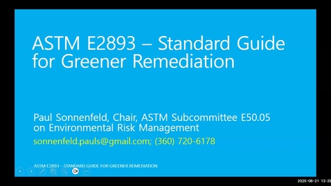 Thumbnail for Greener Remediation Practices, Waste Sites Beneficial Use Framework, and CERCLA 128(a) Checklist for Tribes