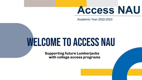 Thumbnail for NAU Access