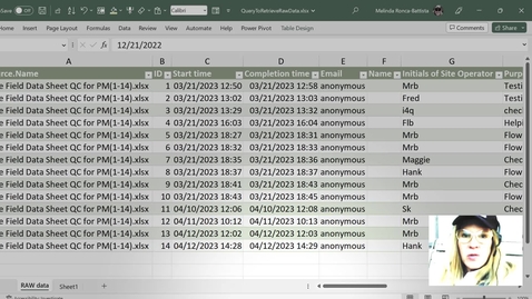 Thumbnail for entry QC Data Sheets Pt 4-Query To Control Chart