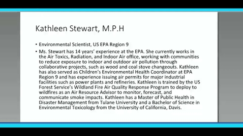 Thumbnail for Distributing Portable Air Cleaners for Wildfire Smoke Events - Kathleen Stewart