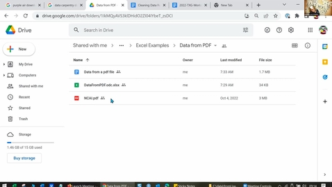 Thumbnail for Excel 7A Excel Table From an Adobe File