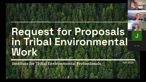 Thumbnail for Request for Proposals in Tribal Environmental Work