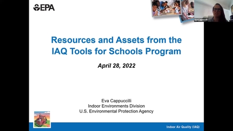 Thumbnail for Eva Capuccilli- Resources and Assets from the IAQ Tools for Schools Program: Part One