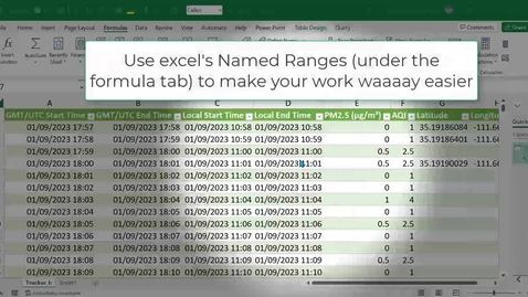 Thumbnail for entry Excel 3 Use Named Ranges as Brain Savers