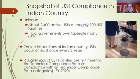 Thumbnail for entry Coordination on EPA's Pilot to to Improve Compliance at Underground Storage Tanks in Indian Country