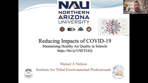 Thumbnail for entry Mansel Nelson- Reducing Impacts of Covid-19: Exposure and Transmission