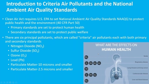 Thumbnail for Session 9-1 Criteria Air Pollutants / FEM and FRM / Operation