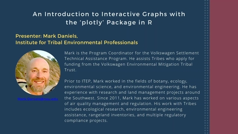 Thumbnail for entry An Introduction to Interactive Graphs with the 'plotly' Package in R