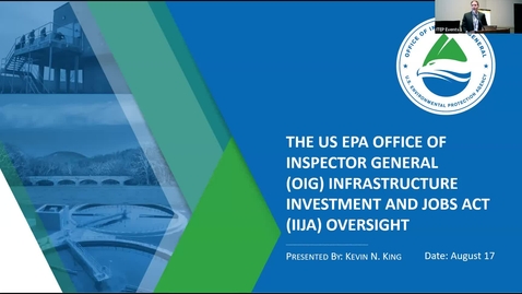 Thumbnail for entry US EPA Office of Inspector General (OIG) and Infrastructure Investment and Jobs Act Oversight