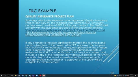 Thumbnail for MGMT- Ned Dowdell on the EPA Grant Award Process