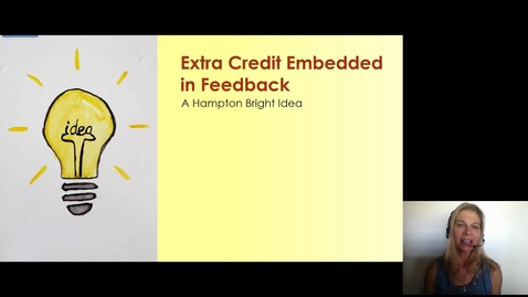 Thumbnail for Hampton Bright Idea: Extra Credit Feedback