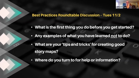 Thumbnail for entry Story Map Best Practices - Roundtable Discussion
