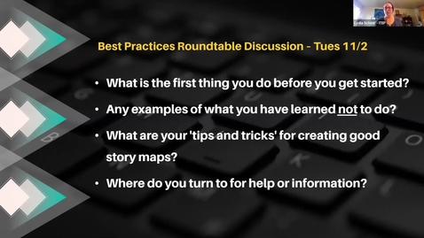 Thumbnail for Story Map Best Practices - Roundtable Discussion