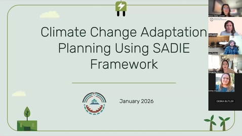 Thumbnail for Climate Change Adaptation Planning Using SADIE Framework