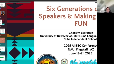 Thumbnail for Chastity Barrigan Six Generations of Dine Students and Making Learning Fun