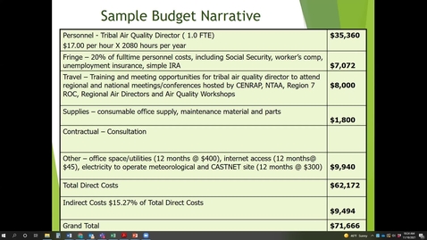 Thumbnail for entry MGMT- Aunjanee Gautreaux Tribal Air Grants Fiscal Management