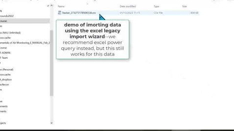 Thumbnail for Excel 1 Import Data Using Legacy Wizard