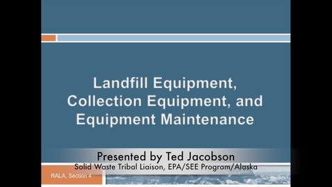Thumbnail for Landfill Equipment Maintenance