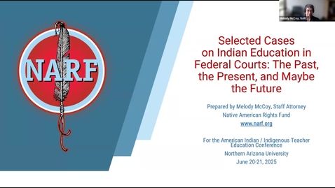 Thumbnail for Melody McCoy Native American Rights Fund