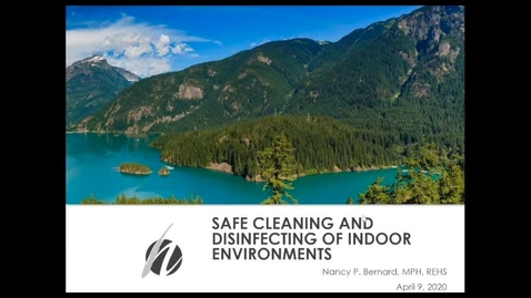 Thumbnail for Safe Cleaning and Disinfecting of Indoor Environments