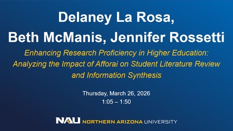 Thumbnail for AI Week 2026 - Delaney La Rosa, Beth McManis, Jennifer Rossetti