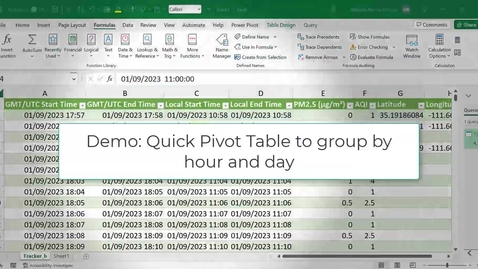 Thumbnail for Excel 5 Pivot Table for Summary Statistics