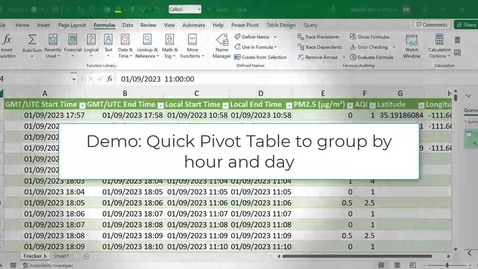 Thumbnail for entry Excel 5 Pivot Table for Summary Statistics