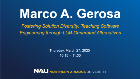 Thumbnail for Ai Week - Marco A. Gerosa
