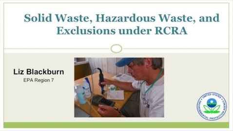 Thumbnail for entry Introduction to Identifying Wastes