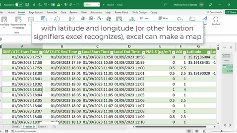 Thumbnail for entry Excel 4 Fun: Excel Map from Lat Long