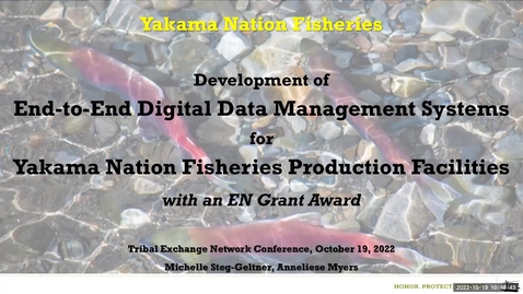 Thumbnail for entry Tribal EN Projects Deep-dive: Yakama Nation Fisheries