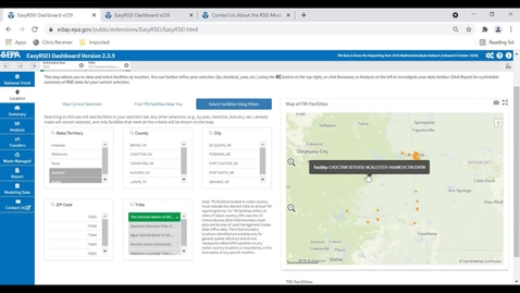 Thumbnail for Toxics Release Inventory Data and Other EPA Information to Support Tribes