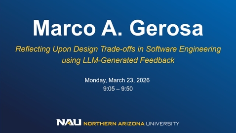 Thumbnail for AI Week 2026 - Marco A. Gerosa (Teaching)