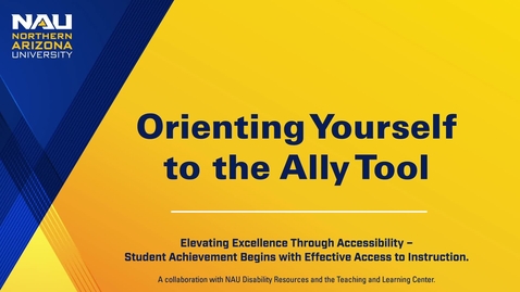 Thumbnail for Ally Course Accessibility Report Dashboard