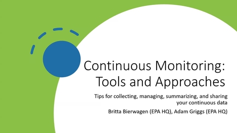 Thumbnail for Continuous Water Quality Monitoring Data
