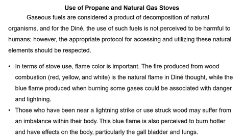Thumbnail for 1.4 Cultural Perspective of Fire - Perry Charley (Part 2 Diné College Research and Reliance on Different Fuels)