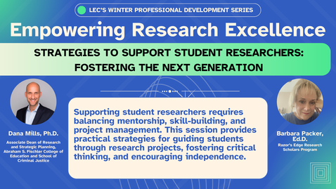 Thumbnail for Strategies to Support Student Researchers: Fostering the Next Generation