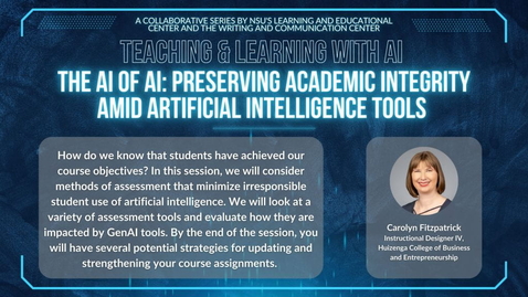 Thumbnail for The AI of AI: Preserving Academic Integrity Amid Artificial Intelligence Tools