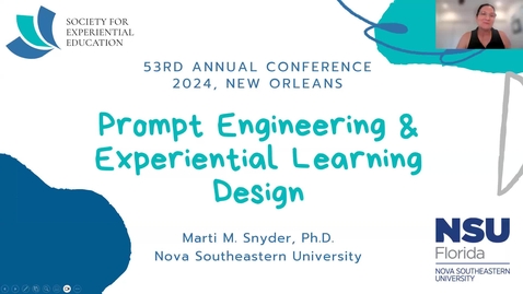 Thumbnail for Prompt Engineering &amp; Experiential Learning Design