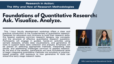 Thumbnail for Foundations of Quantitative Research: Ask, Visualize, Analyze.