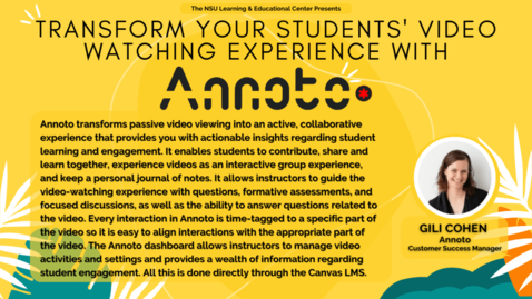 Thumbnail for entry Transform Your Students’ Video-Watching Experience with Annoto