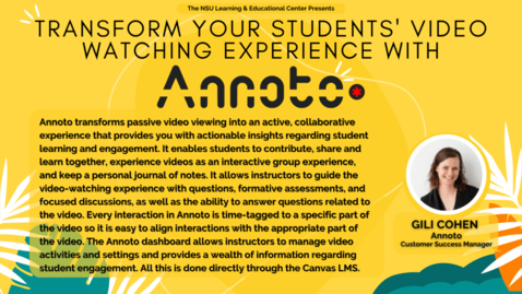 Thumbnail for Transform Your Students’ Video-Watching Experience with Annoto