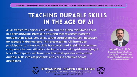 Thumbnail for Teaching Durable Skills in the Age of AI