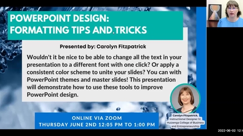 Thumbnail for entry PowerPoint Design: Formatting Tips and Tricks