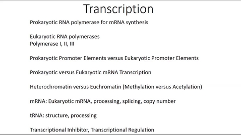 Thumbnail for Clip of Dr. Venk's Transcription Lecture- 2018 Sep 25 02:03:24
