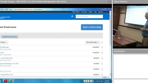 Thumbnail for Guest Speaker: 2015 04 16 - John Perry, Waste Management