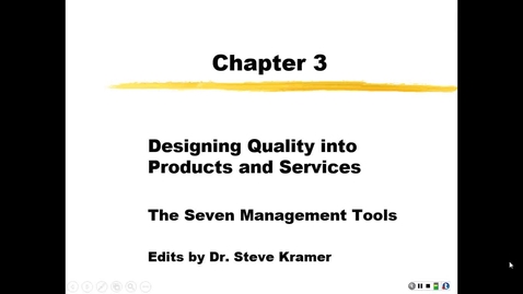 Thumbnail for entry Seven tools for Quality Management Planning